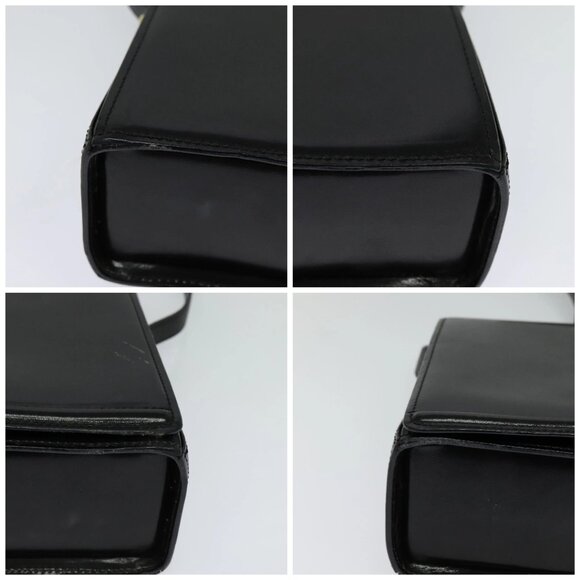 BALLY Shoulder Bag Leather Black Auth - Picture 16 of 16